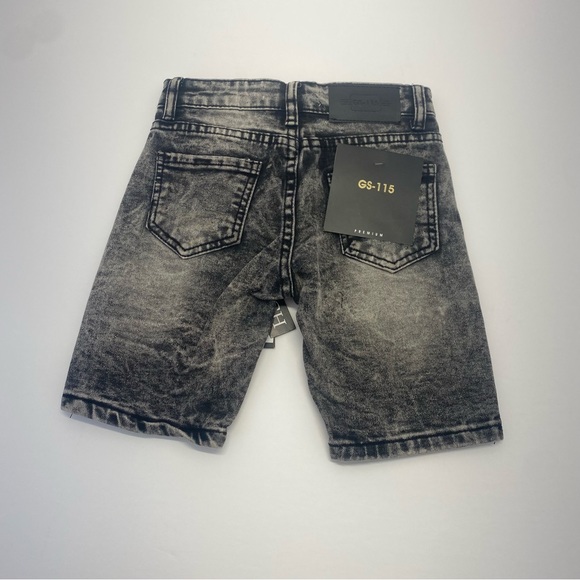 GS-115 Black boy's denim shorts size 3T Black  5 Pocket  3T New - Picture 14 of 15